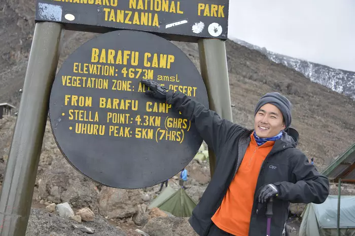 Machame route Kilimanjaro hiking